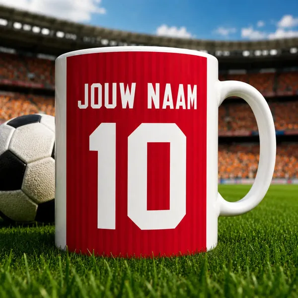 Voetbalmok met naam