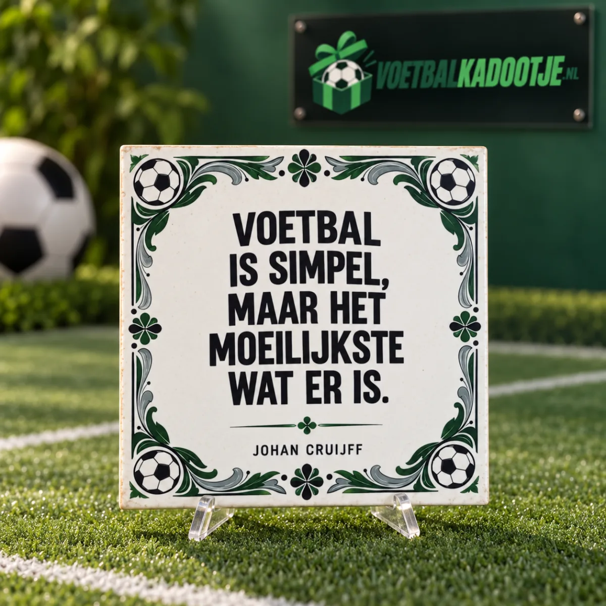 Tegeltje Johan Cruijff + houder