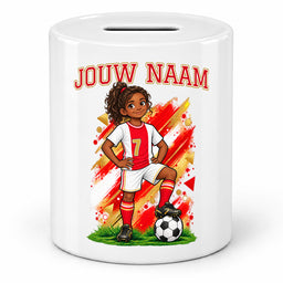 Voetbal Spaarpot - Gepersonaliseerd met naam en nummer – foto 4 van 4