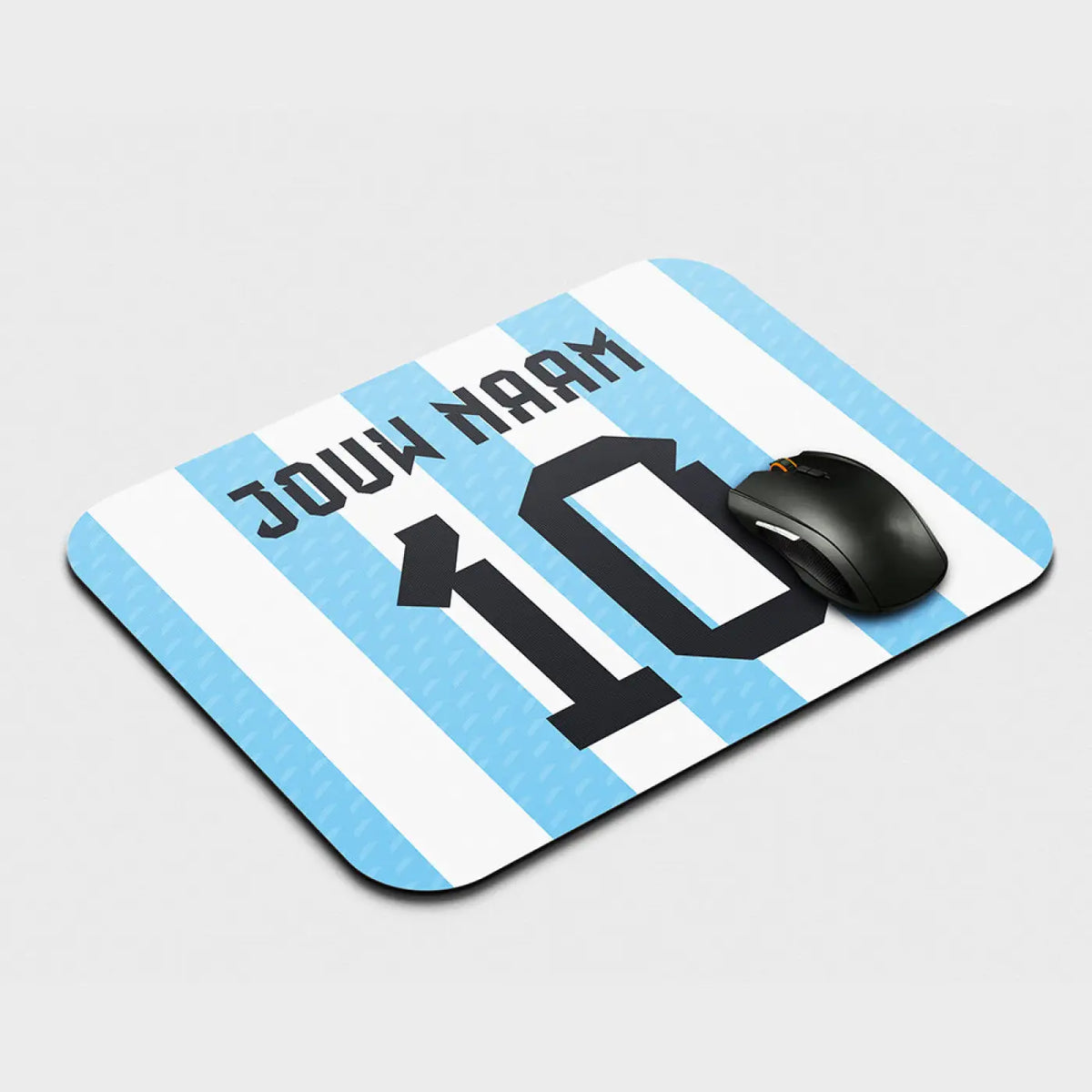 Voetbal muismat - Gepersonaliseerd met naam en nummer – gepersonaliseerd voetbalcadeau