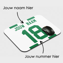 Voetbal muismat - Gepersonaliseerd met naam en nummer – foto 2 van 2