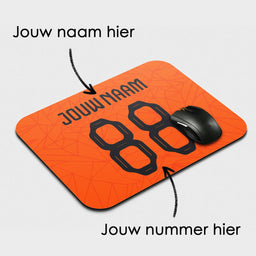 Voetbal muismat - Gepersonaliseerd met naam en nummer – foto 2 van 2