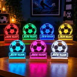 Voetbal LED Lamp met Naam - Bal met naam – foto 2 van 3