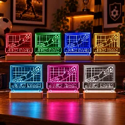 Voetbal LED Lamp met Naam - Doelman – foto 2 van 4