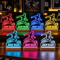 Voetbal LED Lamp met Naam - Voetballer – foto 2 van 4