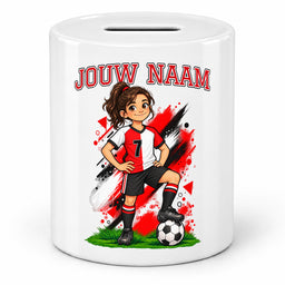 Voetbal Spaarpot - Gepersonaliseerd met naam en nummer – foto 4 van 4