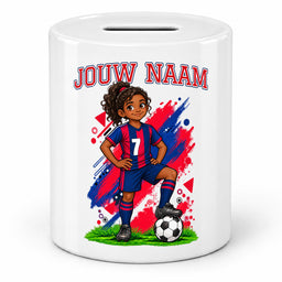 Voetbal Spaarpot - Gepersonaliseerd met naam en nummer – foto 4 van 4