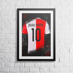 Voetbalposter - Gepersonaliseerd met naam en nummer – foto 2 van 5