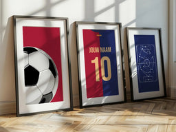 Voetbalposter - Gepersonaliseerd met naam en nummer – foto 3 van 4