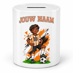 Voetbal Spaarpot - Gepersonaliseerd met naam en nummer – foto 2 van 4