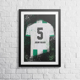 Voetbalposter - Gepersonaliseerd met naam en nummer – foto 2 van 5