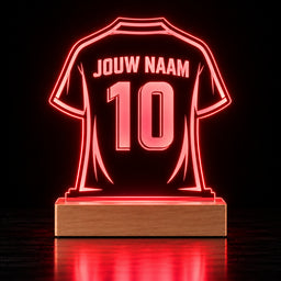 Voetbal LED Lamp met Naam - Shirt met naam en nummer – foto 3 van 4