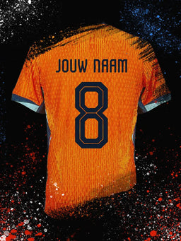 Voetbalposter - Gepersonaliseerd met naam en nummer – foto 2 van 5