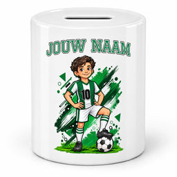 Voetbal Spaarpot - Gepersonaliseerd met naam en nummer – foto 2 van 4