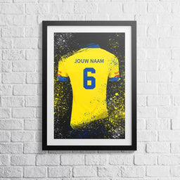 Voetbalposter - Gepersonaliseerd met naam en nummer – foto 2 van 5