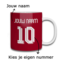 Voetbalmok - Gepersonaliseerd met naam en nummer – foto 3 van 3