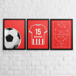 Voetbalposter - Gepersonaliseerd met naam en nummer – foto 3 van 5