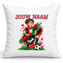 Voetbal Kussen - Gepersonaliseerd met naam en nummer – foto 2 van 4