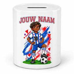 Voetbal Spaarpot - Gepersonaliseerd met naam en nummer – foto 2 van 4