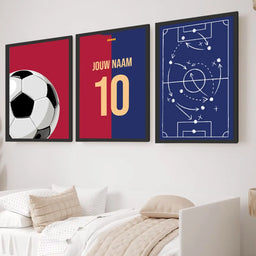 Voetbalposter - Gepersonaliseerd met naam en nummer – foto 4 van 4