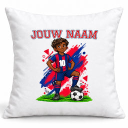 Voetbal Kussen - Gepersonaliseerd met naam en nummer – foto 3 van 4
