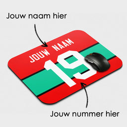 Voetbal muismat - Gepersonaliseerd met naam en nummer – foto 2 van 2