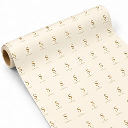 Inpakpapier Signature Gold - Gepersonaliseerd met Naam – gepersonaliseerd voetbalcadeau