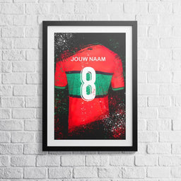 Voetbalposter - Gepersonaliseerd met naam en nummer – foto 2 van 5
