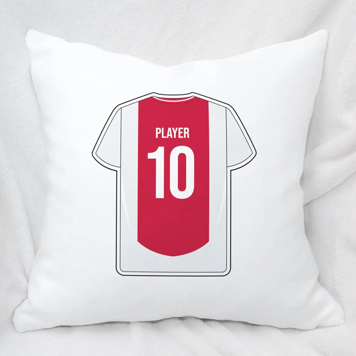 Voetbal Kussen - Gepersonaliseerd met naam en nummer – gepersonaliseerd voetbalcadeau