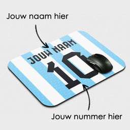 Voetbal muismat - Gepersonaliseerd met naam en nummer – foto 2 van 2