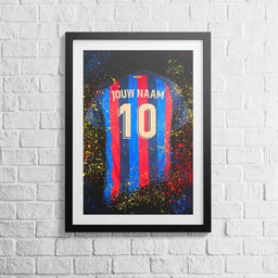 Voetbalposter - Gepersonaliseerd met naam en nummer – foto 2 van 5