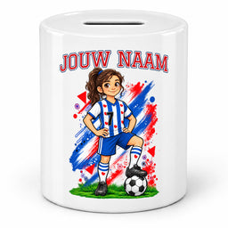 Voetbal Spaarpot - Gepersonaliseerd met naam en nummer – foto 3 van 4
