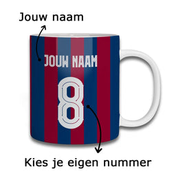 Voetbalmok - Gepersonaliseerd met naam en nummer – foto 3 van 3