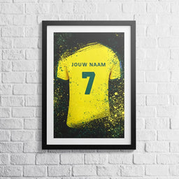 Voetbalposter - Gepersonaliseerd met naam en nummer – foto 2 van 5