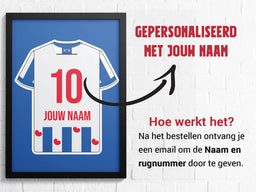 Voetbalposter - Gepersonaliseerd met naam en nummer – foto 2 van 2