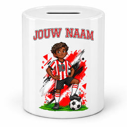 Voetbal Spaarpot - Gepersonaliseerd met naam en nummer – foto 2 van 4