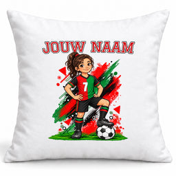 Voetbal Kussen - Gepersonaliseerd met naam en nummer – foto 4 van 4