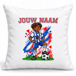 Voetbal Kussen - Gepersonaliseerd met naam en nummer – foto 2 van 4