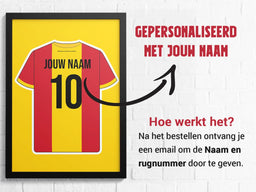 Voetbalposter - Gepersonaliseerd met naam en nummer – foto 2 van 2