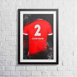 Voetbalposter - Gepersonaliseerd met naam en nummer – foto 2 van 5