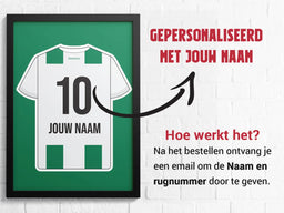 Voetbalposter - Gepersonaliseerd met naam en nummer – foto 2 van 2