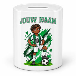 Voetbal Spaarpot - Gepersonaliseerd met naam en nummer – foto 3 van 4