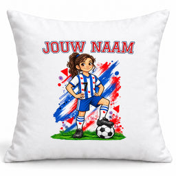 Voetbal Kussen - Gepersonaliseerd met naam en nummer – foto 3 van 4