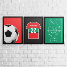 Voetbalposter - Gepersonaliseerd met naam en nummer – foto 3 van 5