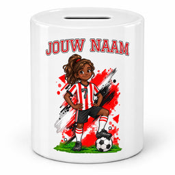 Voetbal Spaarpot - Gepersonaliseerd met naam en nummer – foto 4 van 4