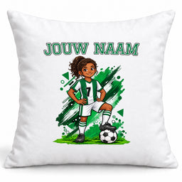 Voetbal Kussen - Gepersonaliseerd met naam en nummer – foto 4 van 4