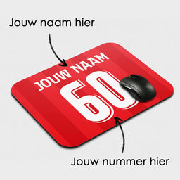 Voetbal muismat - Gepersonaliseerd met naam en nummer – foto 2 van 2