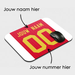 Voetbal muismat - Gepersonaliseerd met naam en nummer – foto 2 van 2