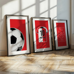 Voetbalposter - Gepersonaliseerd met naam en nummer – foto 3 van 5