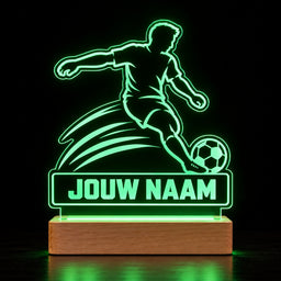 Voetbal LED Lamp met Naam - Voetballer – foto 3 van 4